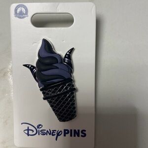 Disney maleficent Black and Purple Ice Cream Pin